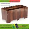 Hualongdun Outdoor Carbonized Wood Planter Box
