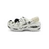 Crocs Classic Platform Clog Happy Graffiti EVA Cloud Cartoon Cute Hole Shoes Women's White