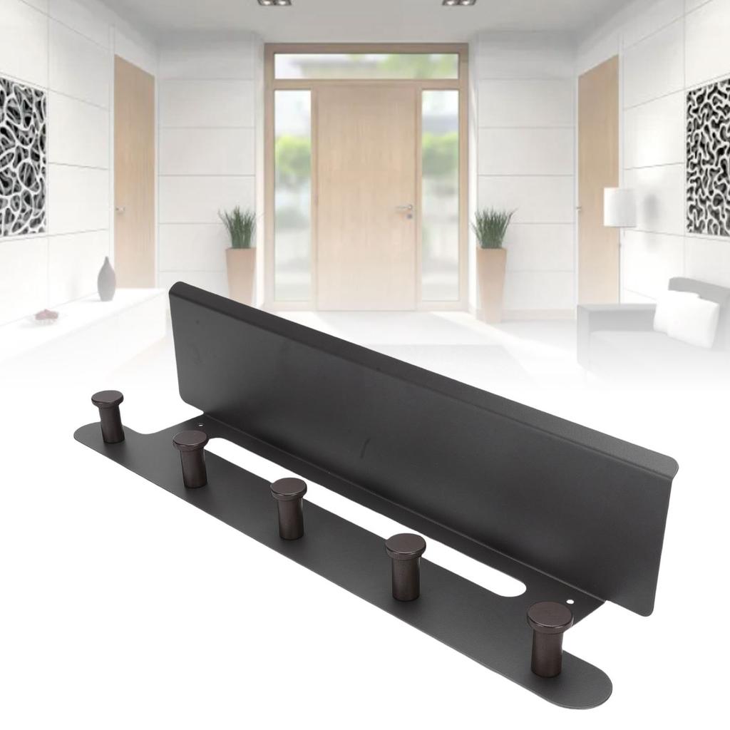 Wall Mount Clothing Rack with Board Hanging Storage Shelf Coat   for Home Entryway Bedroom Bathroom