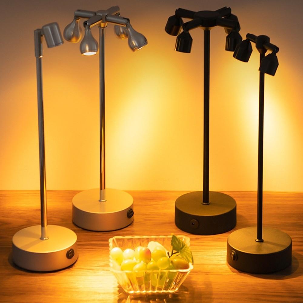 Retro LED Touch Desk Lamp Charging Decoration Lamp High Quality Spotlights  Bar Cafe