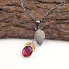 Oval Pink Rubellite Stone 925 Sterling Silver Trendy Mother Gift Pendant Jewelry PP-55-20