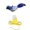 Chirping Bird Cat Teaser: Bite-Resistant, Feathered, Self-Play Toy for Boredom Relief