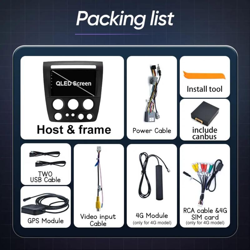 Wireless Carplay Android Car For Hummer H3 1 2005 - 2010 Car Radio Multimedia Video Player Navigation stereo GPS 4G WIFI BT QLED