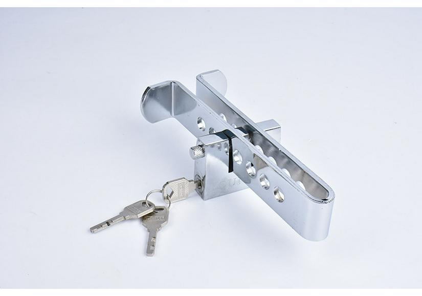 Universal Stainless Steel Anti-Theft Car Lock: Clutch, Accelerator, and Brake Protection for All Vehicles.