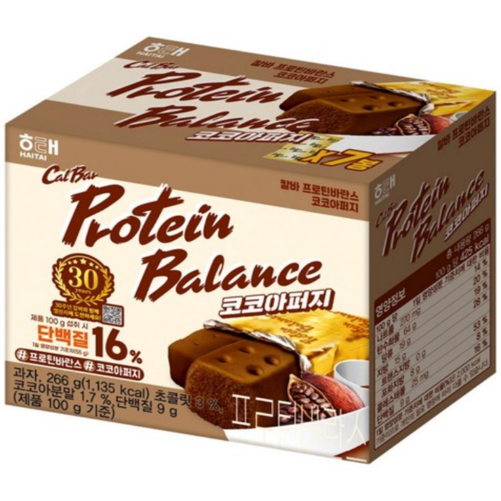 

[HAITAI] Calorie Balance Cheese & Protein Balance Cocoa Snacks 266g(7Pcs) Cocoa