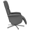Vidaxl Recliner Armchair with Footrest, Dark Gray, Fabric