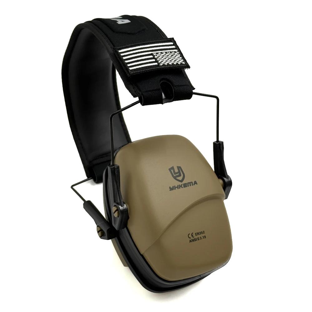 Тактические пассивные наушники для стрельбы на открытом воздухе, шумоподавляющие наушники, усиление звука, защита слуха, гарнитура, складные