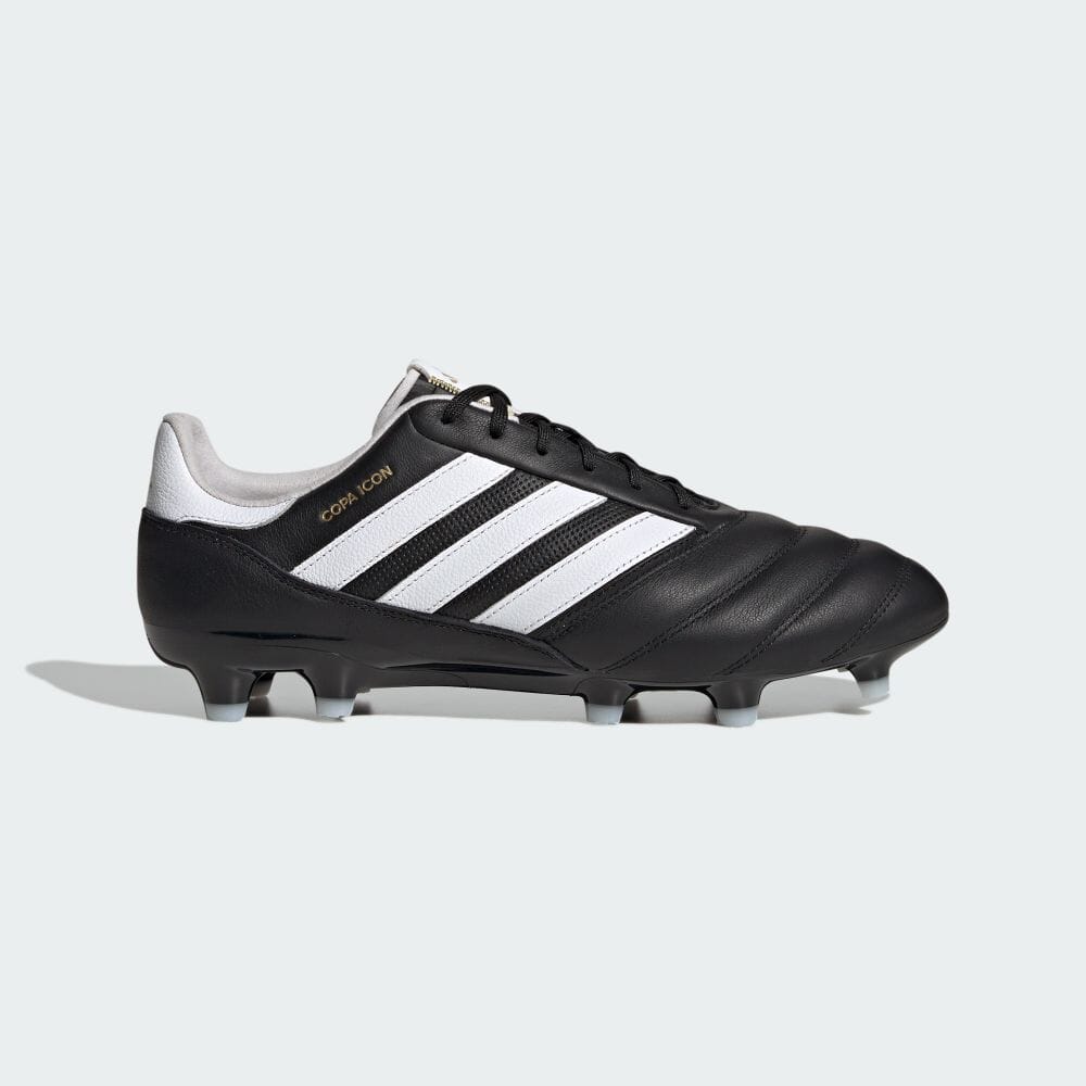 Adidas For Natural Turf / COPA ICON FG Core Black Shoes & Footwear Spikes Unisex Soccer HQ1033 Core Black/Footwear White/Gold Metallic