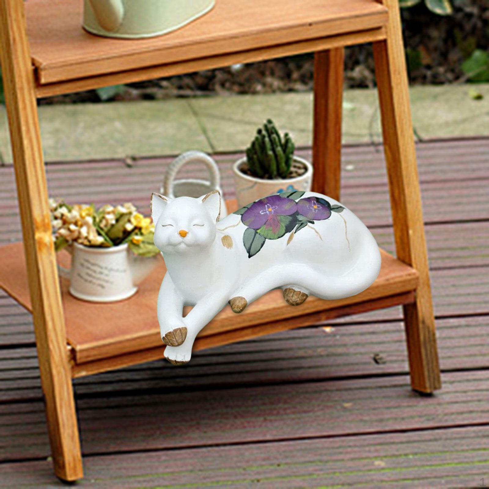 

Кошка Фигурка Животные Скульптура Полимерные Поделки Газон Книжная Полка Гостиная Стол Настольный Реалистичный look up