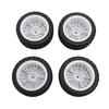 4PCS 1 10 RC Rally Car Tires Replacement for Tamiya TT01 Xv02 Sturdy Plastic 70mm RC Car Maze Tire Wheel Rim White