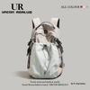 2024 UR Large Capacity Lightweight Nylon Backpack for Junior and Senior High School Students - Ideal for School and Short Trips