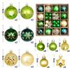 6CM Electroplated Irregular Painted Christmas Ball Ornaments Gift Box Set - Tree Hanging Decorations