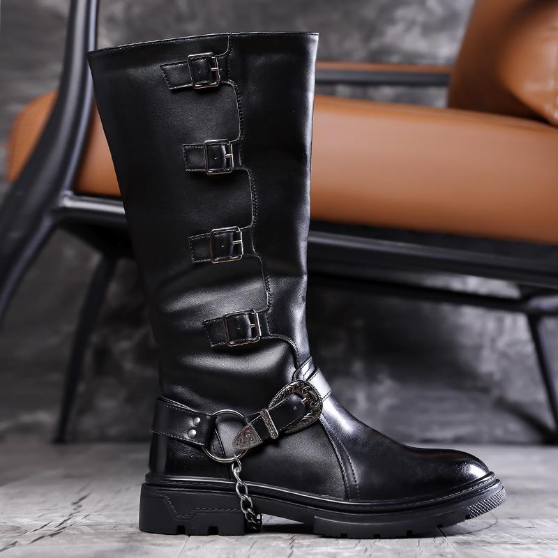 Men Large Size Motorcycle Martin Boots