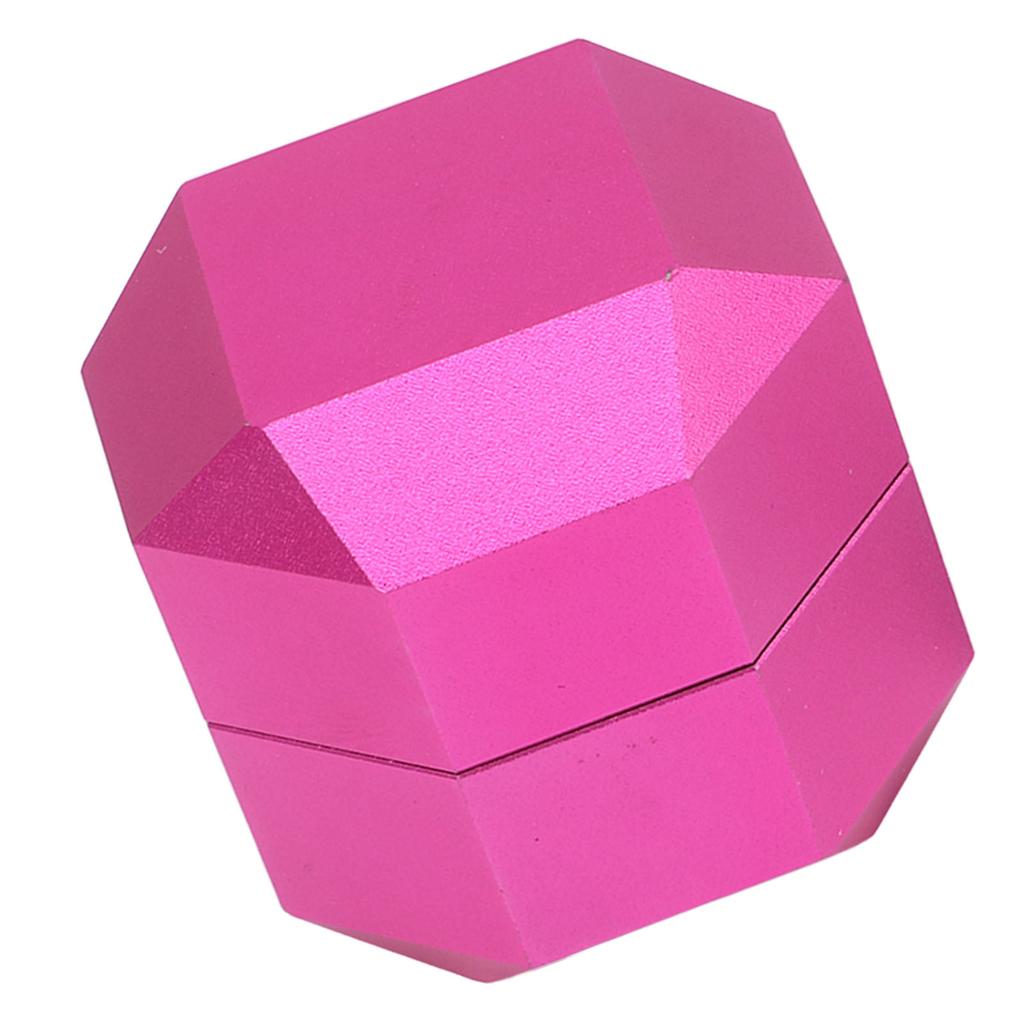 Octagonal Billiard Chalk Storage Box 2 Layer Aluminum Chalk Holder Billiard Accessories for Sports Pink