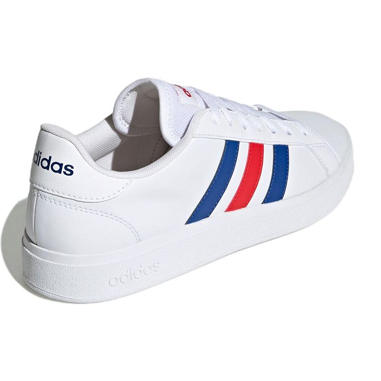 Adidas Grand Court TD White Blue Red Men Sneakers Cloud-White Royal-Blue Vivid-Red GW9252