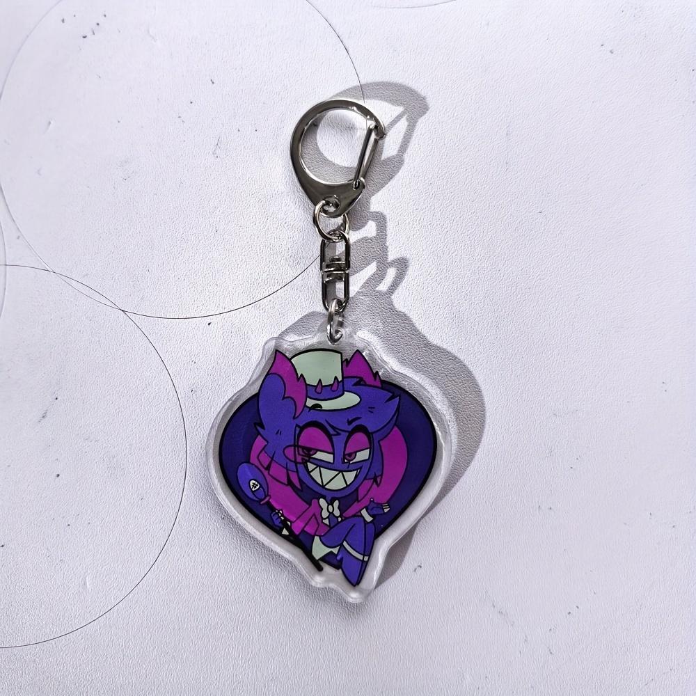 Anime Hazbin Hotel Figures Q Edition Acrylic Key Rings Fashion Anime Action Figure Collection Toys Bag Pendant Lovely Gift In Stock