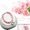 Cat Dog Collar Jewelry Necklace Imitation Pearl Bling Princess Style Love Pendant Valentine's Day Gift Pet Decoration Supplies
