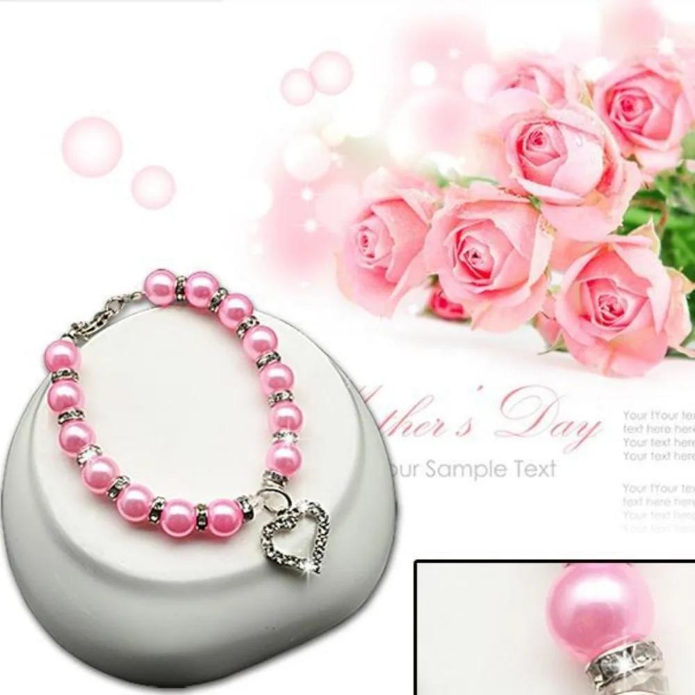 Cat Dog Collar Jewelry Necklace Imitation Pearl Bling Princess Style Love Pendant Valentine's Day Gift Pet Decoration Supplies