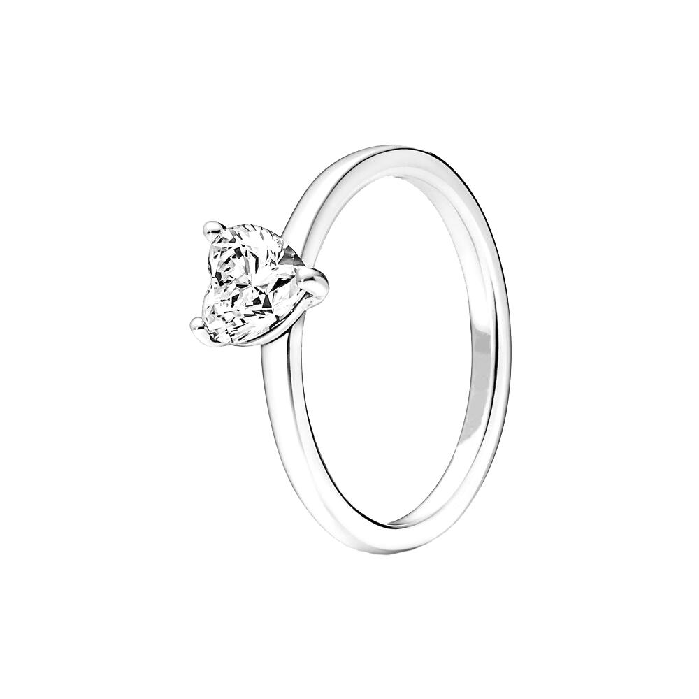 Breloques Anneaux en Argent Sterling 925 Bricolage Cœur Cœur Doré Rose Blanche Bagues de Doigt Pour Femmes Bijoux de Fête