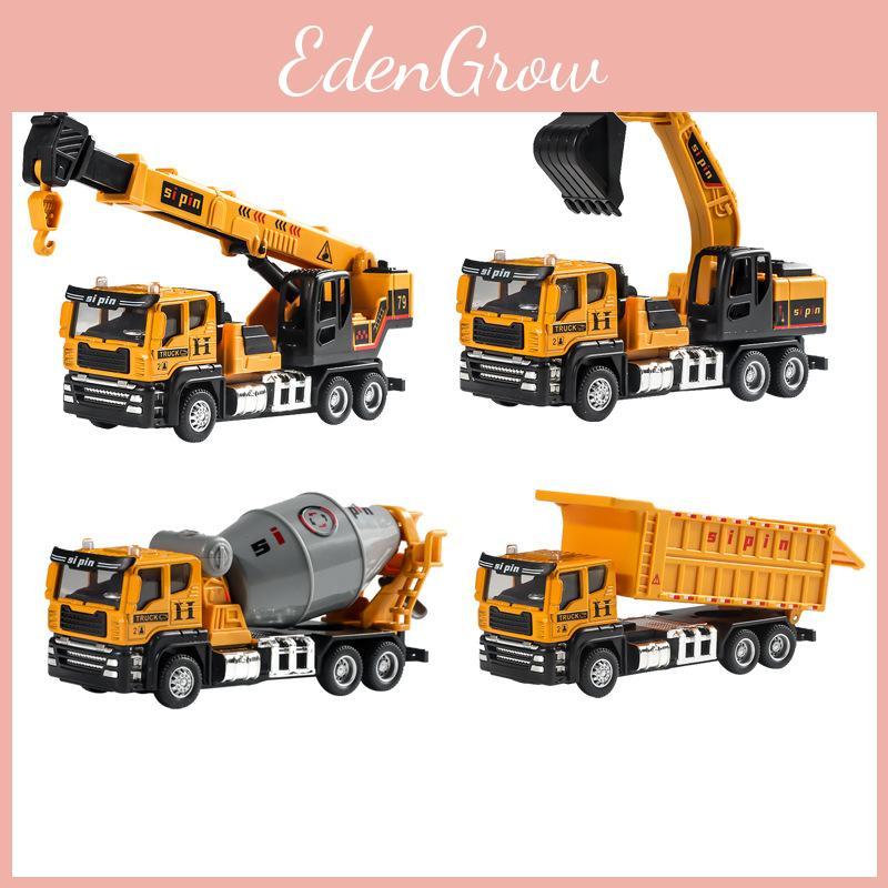 Alloy Engineering Vehicle Model With Inertia Drive For Kids Playroom Decor