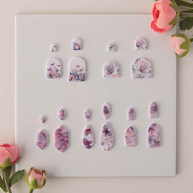 Pottery Tools Soft ceramic water transfer paper color butterfly series clear easy operate for Handmade Personalized Jewelry