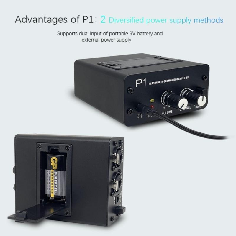 Stage and Studio In Ear Monitors Amplifier with Monos/Stereo Mixing Capabilities Simple User Interfaces for Artists