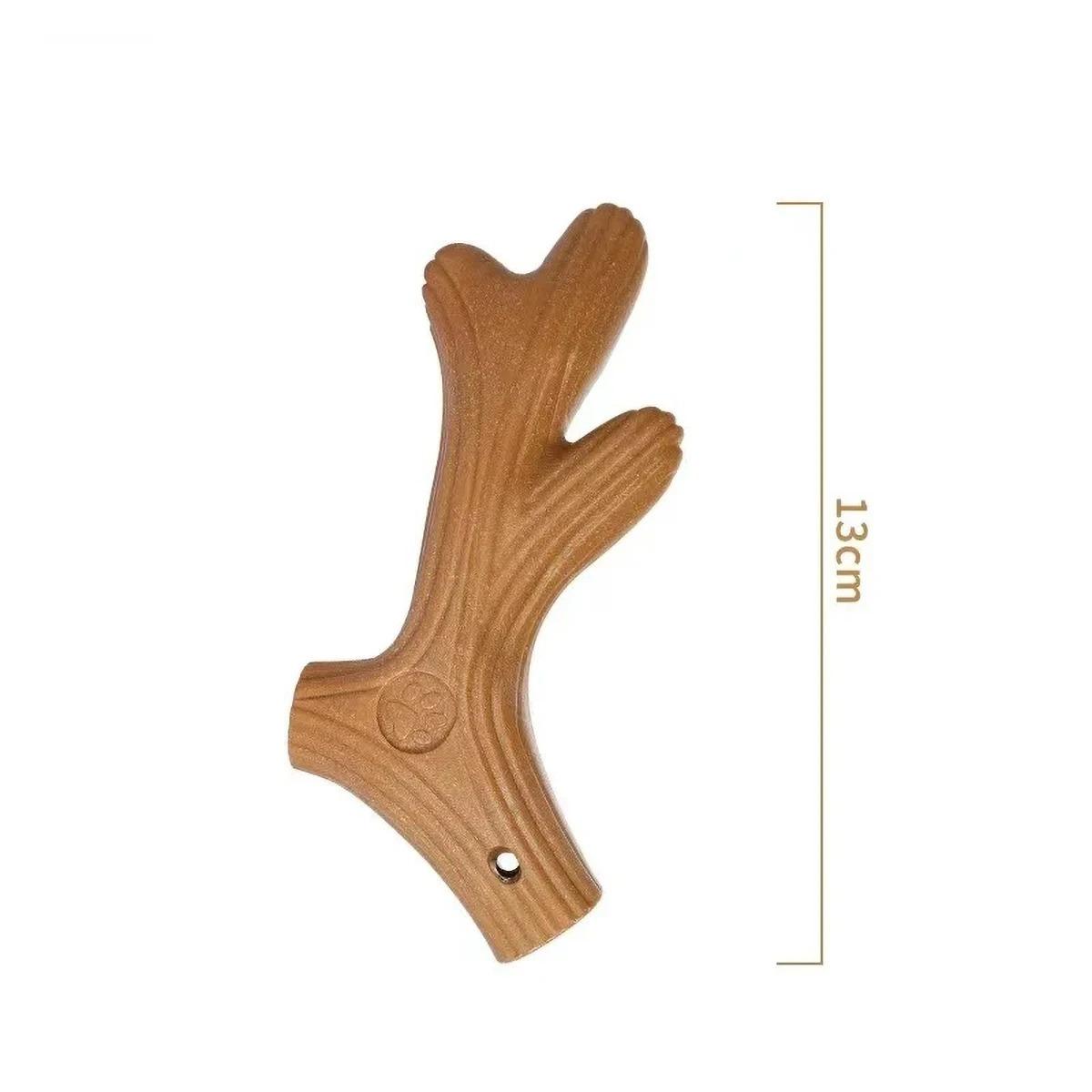 

Bite Resistant Pet Chew Toys Molar Teeth Clean Stick Interesting Pine Wood Cute Shape Durable Pet Bone-L-B51B