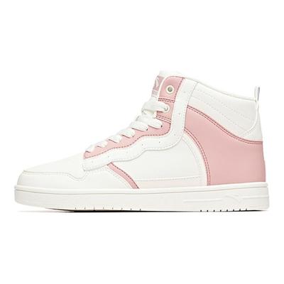 Life Collection Slip Resistant Abrasion Resistant High Top Skateboard Shoes Women's White Pink 92948088-11