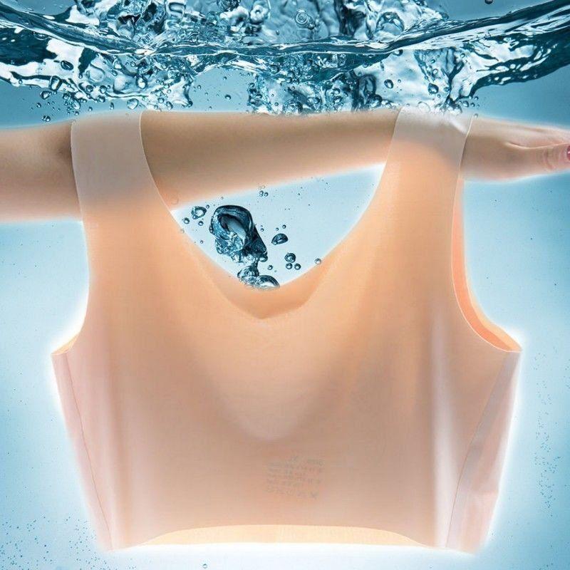 Women Bras Seamless  Invisible Cotton Brassiere Breathable Underwear Wireless with Pads Push Up Bra
