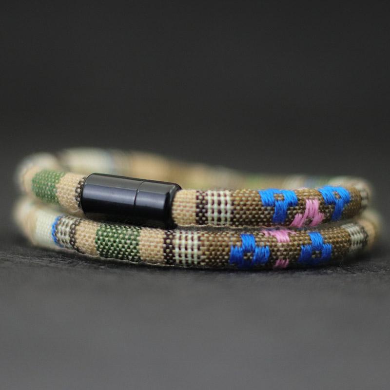 New In Men Bohemia Rope Bracelet Attract Magentic Braclet Adventure Survival Braslet Pulseras Hilo Hombre Beach Surf Brazalete