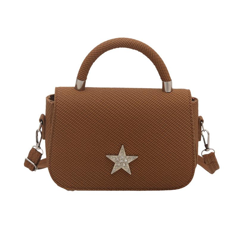 Premium mini bag female five-pointed star chain small square bag rhombus silver small fragrant wind one shoulder messenger bag wholesale