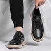 Tooling Board Shoes Men's Shoes Autumn and Winter New Fashion Casual Leather Surface Low-top British Retro Leather Shoes