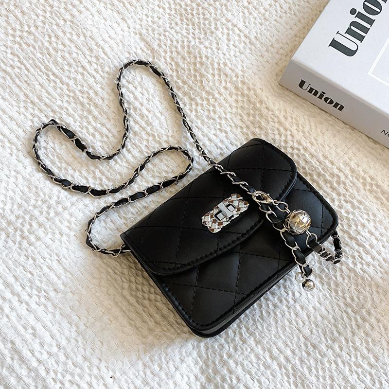 Premium Chain Bag Texture Niche Diamond Square Bag New Messenger Bag Women's Shoulder Bag