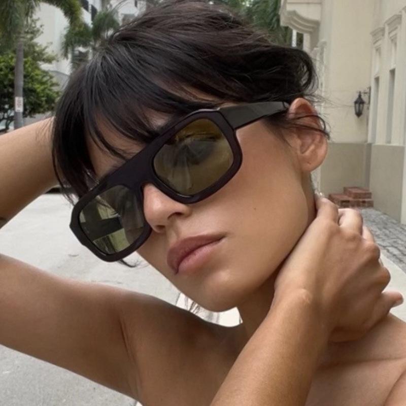 European American Style Sunglasses Women Square Shape Big Size Sun Glasses Women Fishing Driving Men Sun Glass