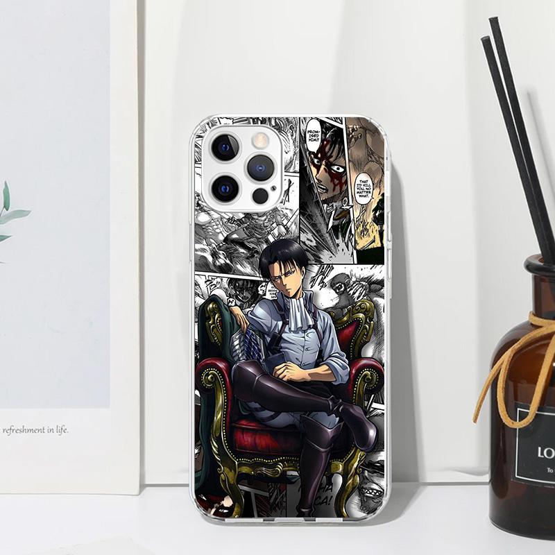 Attack-Titan Anime Phone Case For Iphone 17 Air 16 15 Plus 16E 14 Pro Max 13 Mini 12 11 7 8 SE Fundas Soft Back Cover 17 Air 16