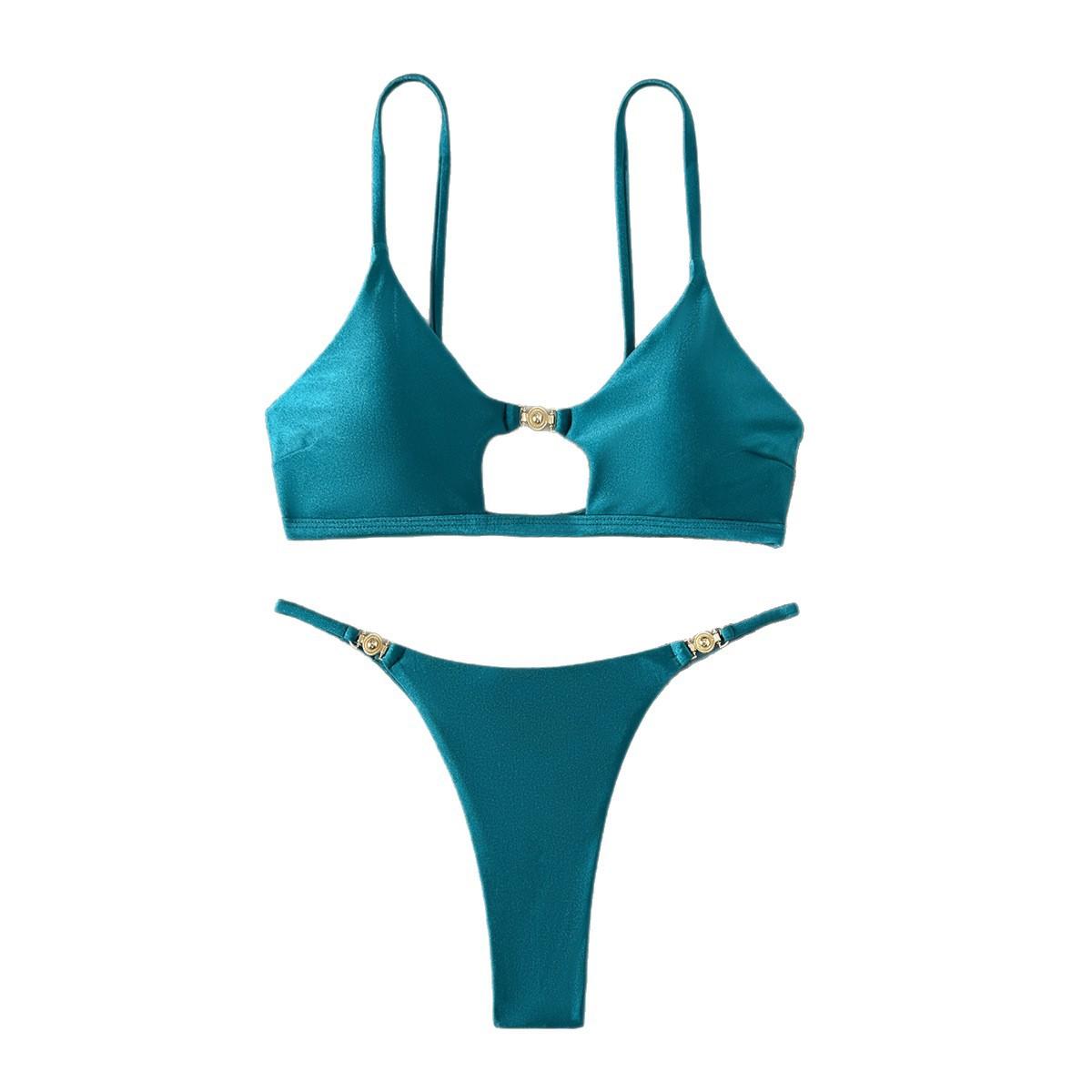 

Miyouj Push Up Bikinis Two Piece Suit 2025 Bathsuit Sexy Bikini Sets Hollow Out Swimsuit String Bathwear Low Waist Swimwear S