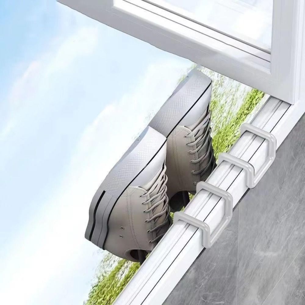 5pcs/set Reusable Shoe Drying Rack Slippers Hanging Shelf  Outdoor Balcony Drying Shoe Tool