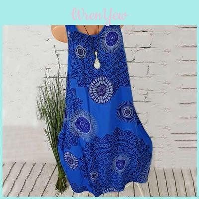 Dames Boho Zomerjurk Midi Lengte Zomer Avond Cocktailfeest Strandjurk Maat S T/m 5xl Met Elegant Kant Hol Ontwerp