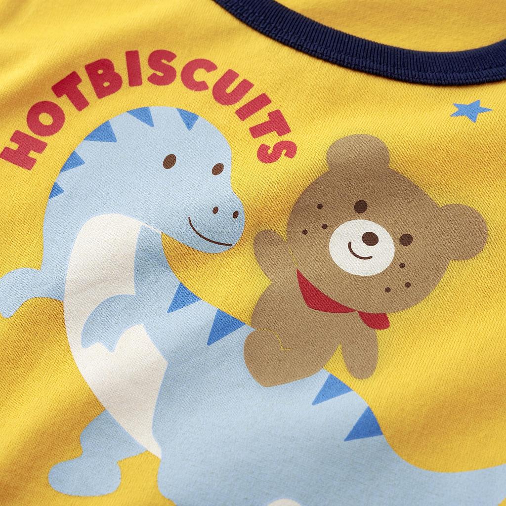 MIKIHOUSE HOT BISCUITS Loungewear for Boys and Size Girls, Yellow, 110cm, 70-7327-495