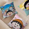 Chibi Maruko-chan Cushion Cover Pillowcase Upholstery Sofa Throw Pillow Home Decor Pillowcas
