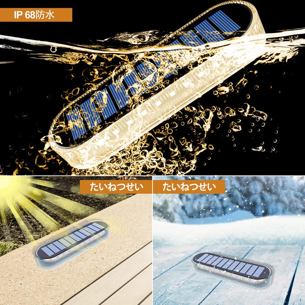 Yilaie Solar Outdoor Recessed Solar Ground 30 Security IP68 Automatic Solar Panel Ideal for and Parking Lots of Lights, Lights, LEDs, Ultra-Bright