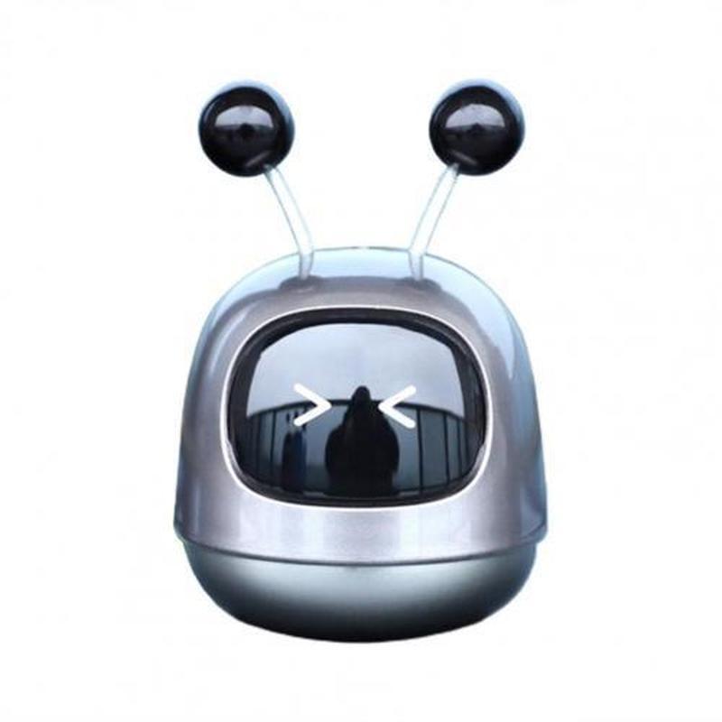 1Pc Mini Robot Car Air Freshener Parfum Flavoring Ventilation Cute Cartoon Display Mold Car Fragrance Decoration for Vehicles