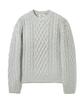 COSTUME O’CLOCK [2Pack] Round Fisherman Semi-Crop Knit 11 Color Cooskt050Set
