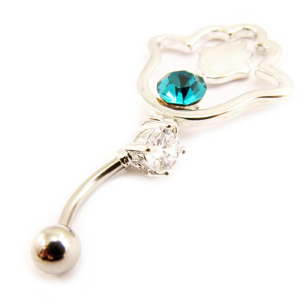 Les Trésors De Lily [L4540] - Turquoise 'Fatma' Body Piercing