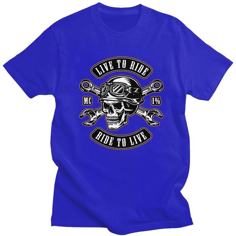 Custom Motorcycle Repair Service T Shirts for Men 100 Cotton Tees Rockabilly Rock Biker Tshirt Fashion Tshirt Clothing