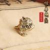 Brass Mushroom Goblin Fang Monster Rope Pendant DIY Accessories Personalized Knife Pendant Wealth Cloth Buckle Pendant Wholesale