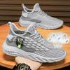 Casual Men'S Shoes Trendy Breathable Summer Fly-Woven Shoes Lightweight Versatile Work Shoes Mesh Shoes Men'S Sports Shoes