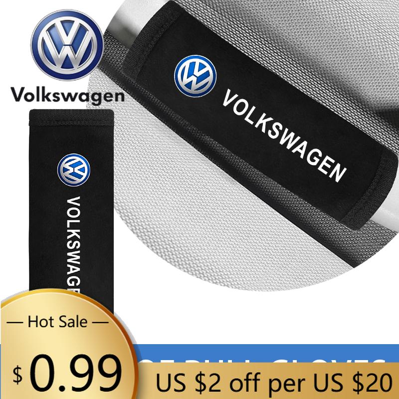 For VOLKSWAGEN VW 1/2/4PCS Car Interior Car Roof Handle Plush Protective Cover For Volkswagen VW GOLF TOUAREG CADDY PASSAT Car A