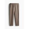 H M sliM Fit Twill Jogger Pants Dark Beige