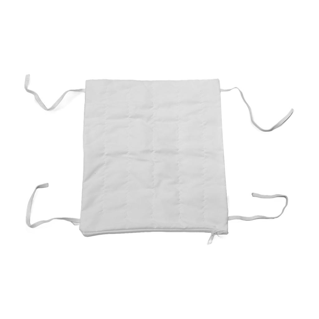 Cotton Chinese Herbal Bag with 4 Fixing Straps Hot Compress Microwavable Cotton Sachet Bag White 34